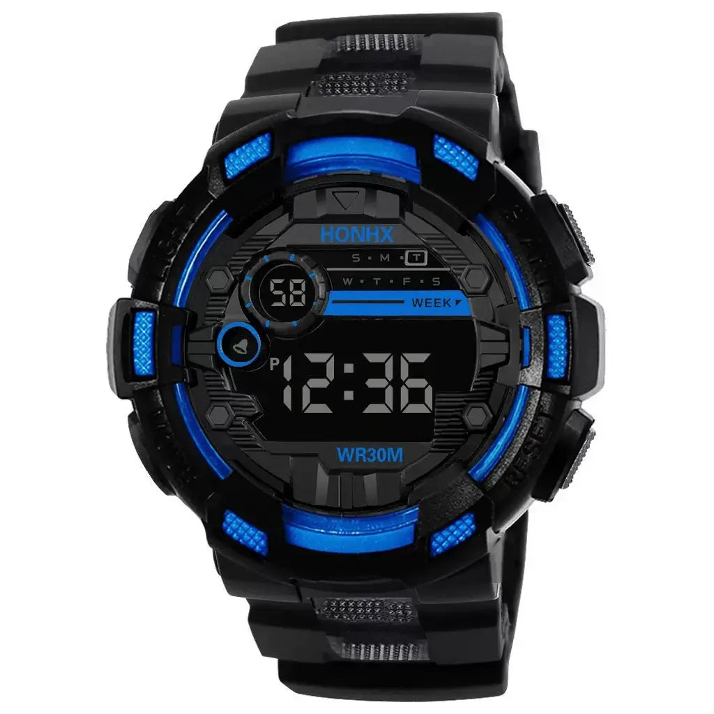 Mens Multi-Function, Water-Resistant Luminous Sports Electronic Watch Raven’s Echo Hoodie