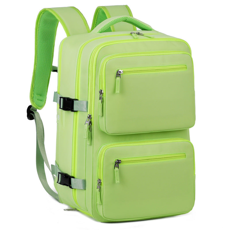 Mens Large-Capacity Business Backpack With Dry-Wet Separation Compartments