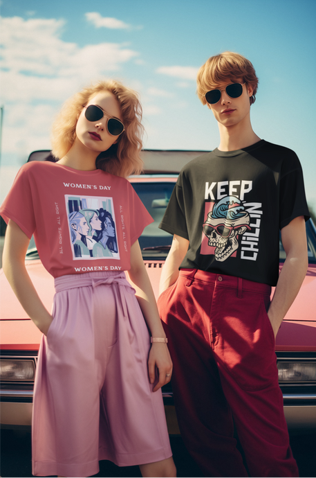 Woman wearing breathable and soft Women’s Days T-Shirt outdoors