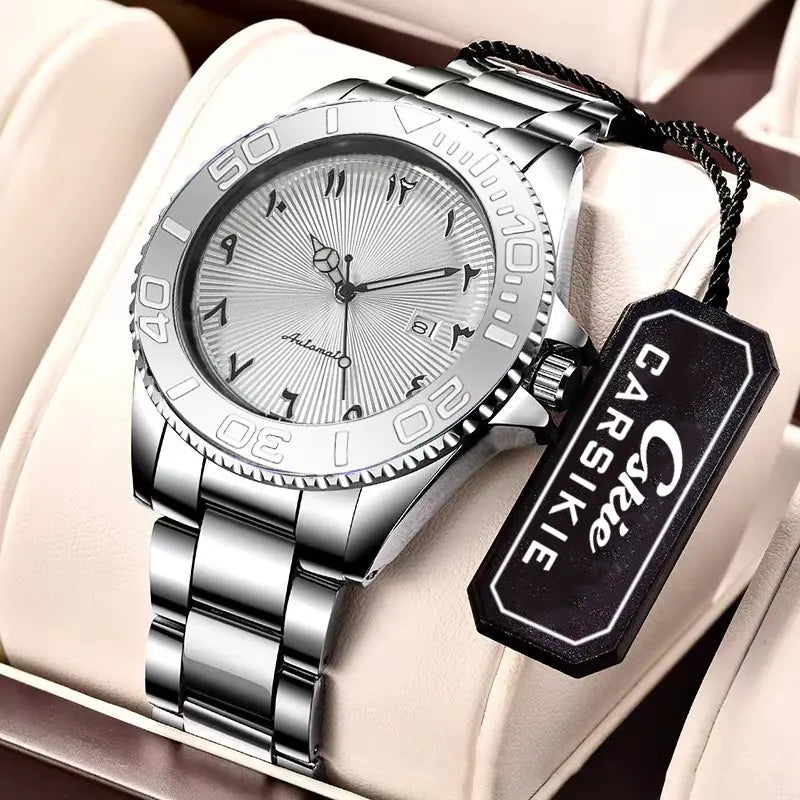 Luminous Mens Sports Mechanical Watch With Date Display And Water Resistance Raven’s Echo Hoodie