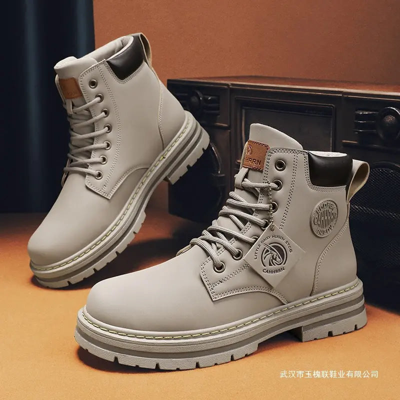 Mens Casual Versatile British-style Martens Boots Raven’s Echo Hoodie