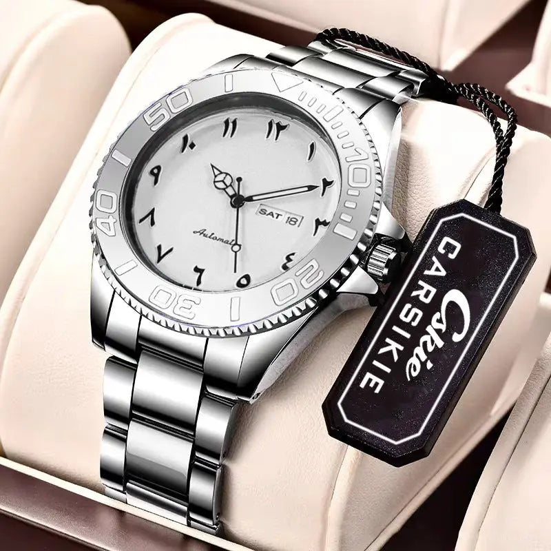 Luminous Mens Sports Mechanical Watch With Date Display And Water Resistance Raven’s Echo Hoodie