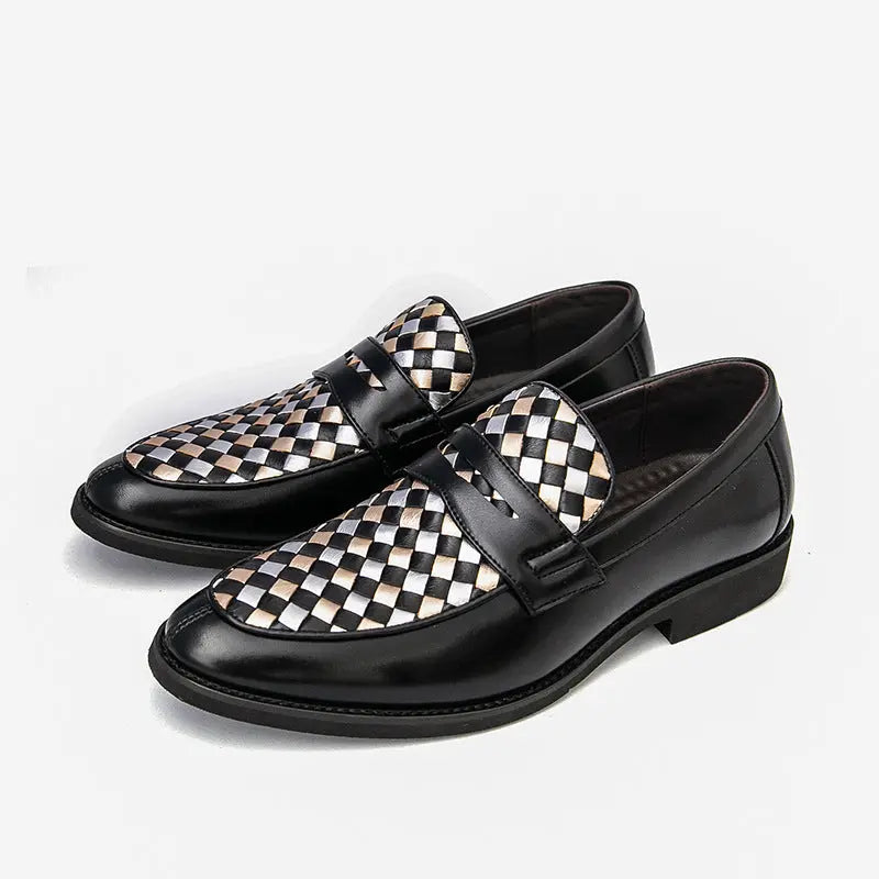 Mens Casual Pointed-toe Leather Shoes Raven’s Echo Hoodie