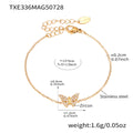 Full-diamond Butterfly Clavicle Necklace And Bracelet Raven’s Echo Hoodie