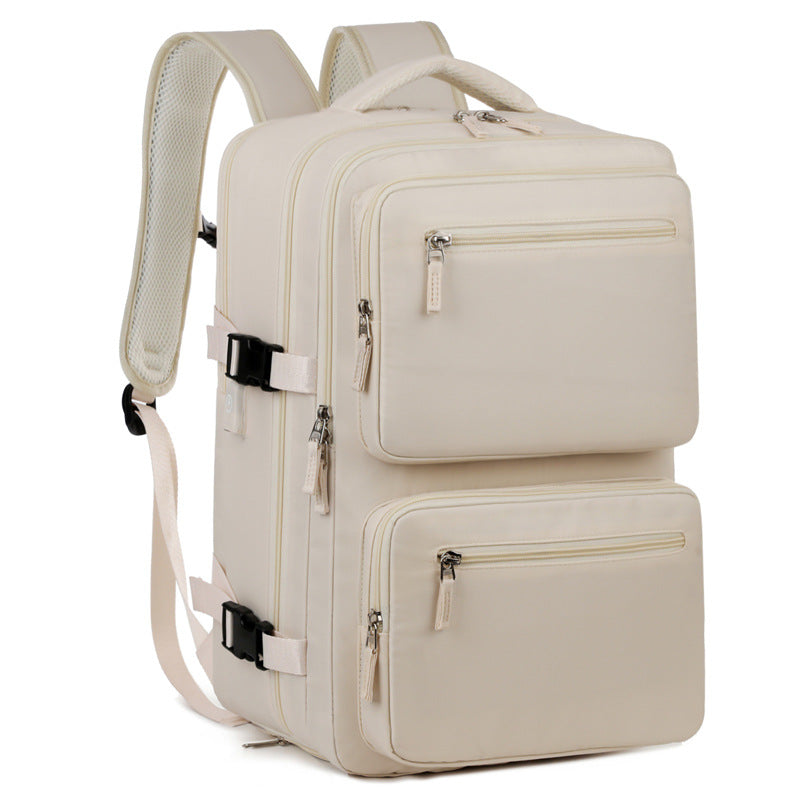 Mens Large-Capacity Business Backpack With Dry-Wet Separation Compartments