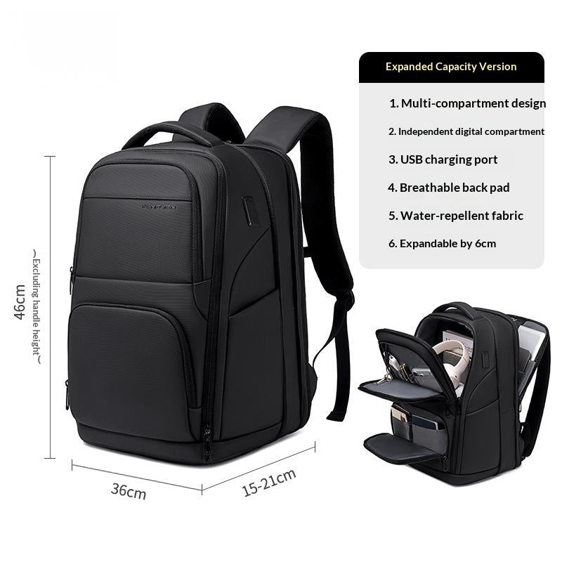 Unisex Business Commuter Backpack For Middle School Students And Laptop Users