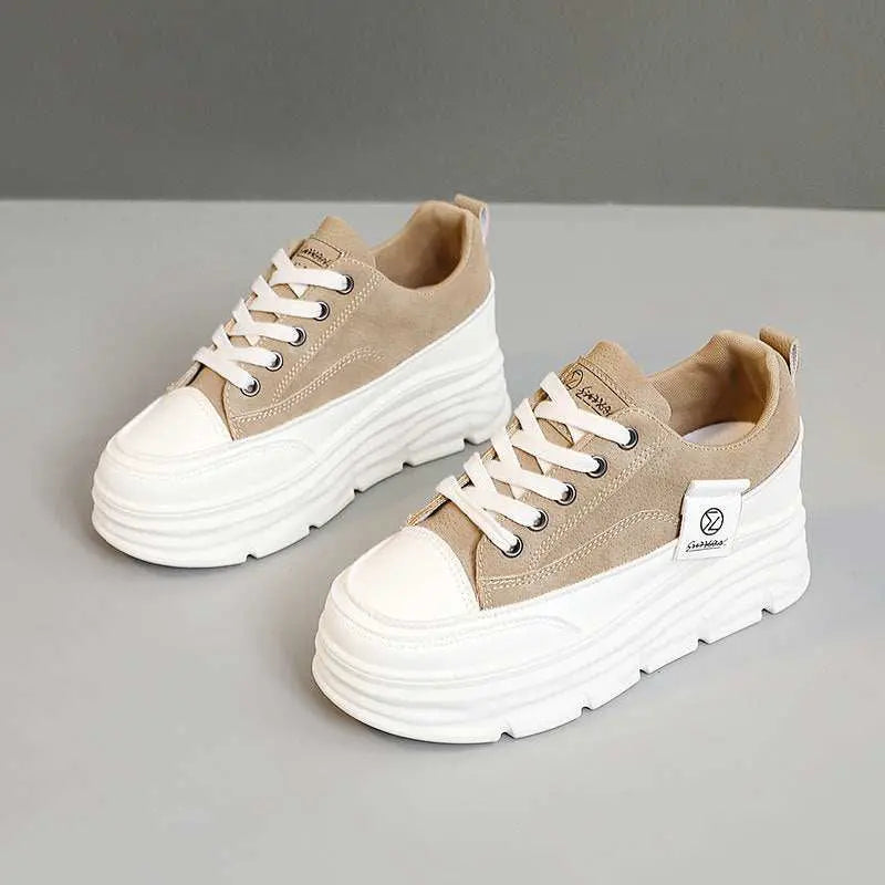 Women's Hidden-Heel Thick-Soled Durable All-Match Breathable Sneakers Raven’s Echo Hoodie