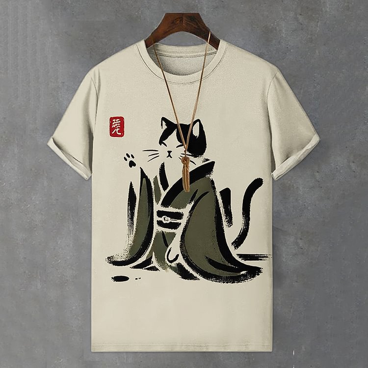 Men's 3D Printed T-Shirt Fashionable Short-Sleeve Top