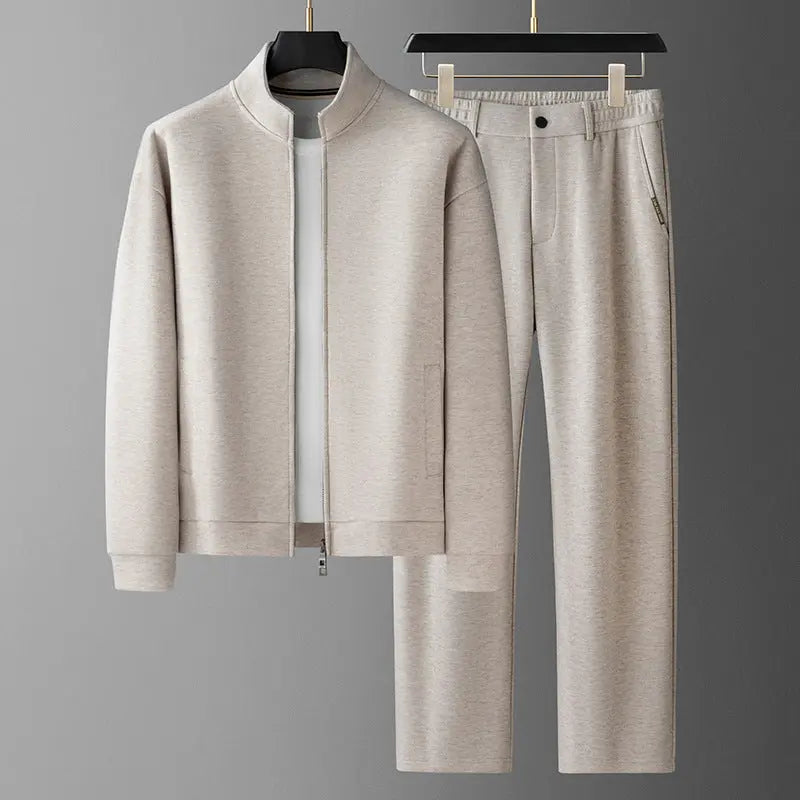 Men's Fashion Casual Stand-Collar Sweatshirt Sports Suit Raven’s Echo Hoodie
