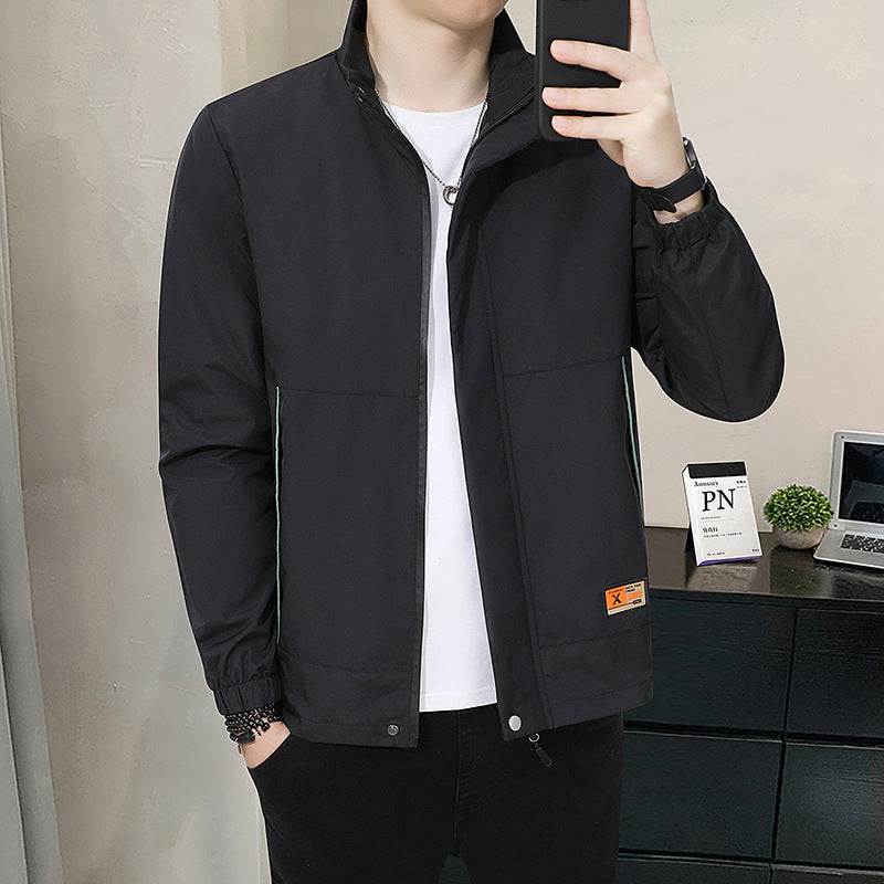 Casual Jacket With Stand Collar Autumn Style For Men