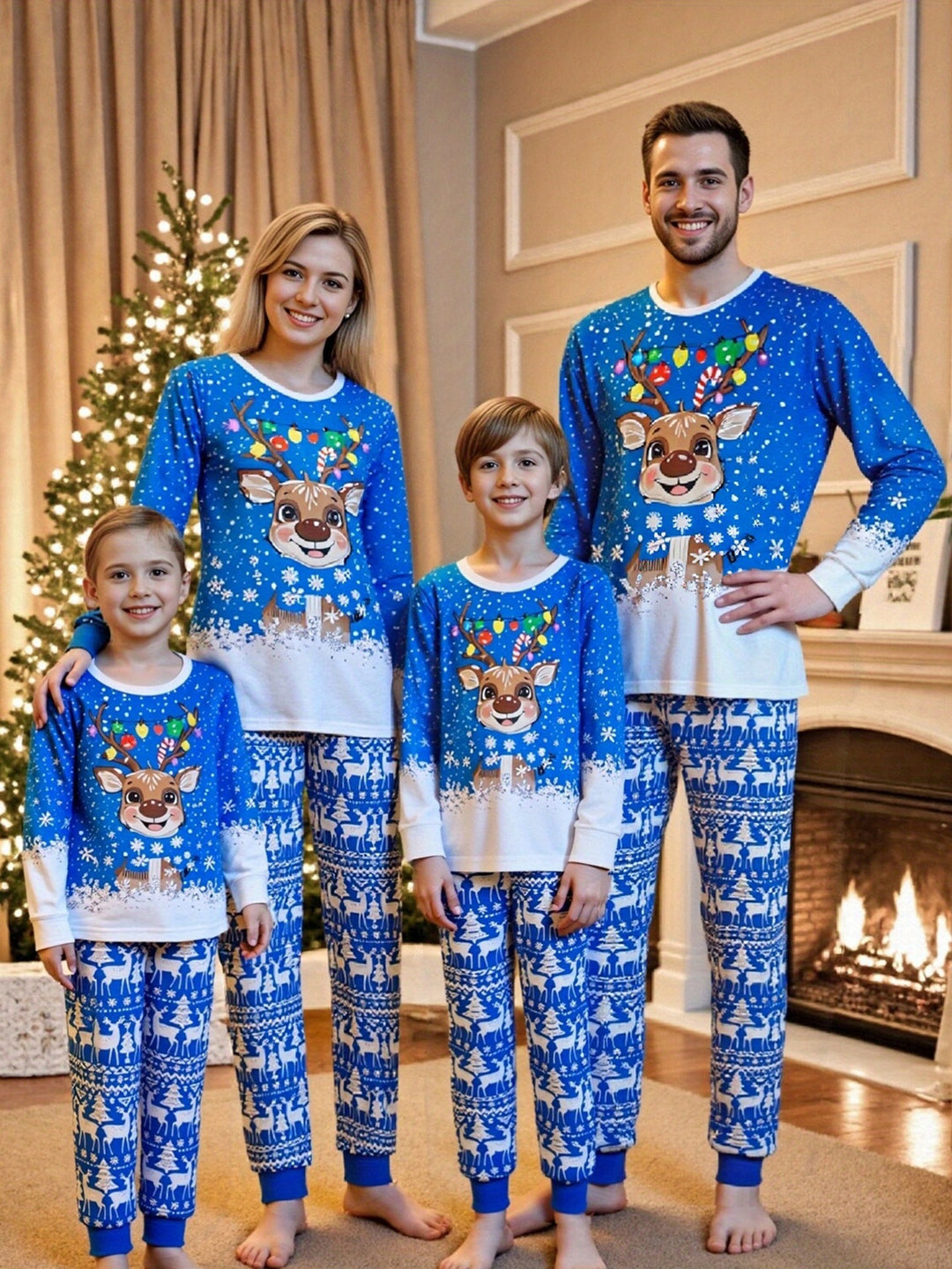 European And American-style Christmas Loungewear Plaid Red And White Raglan Long-sleeve Top And Pants