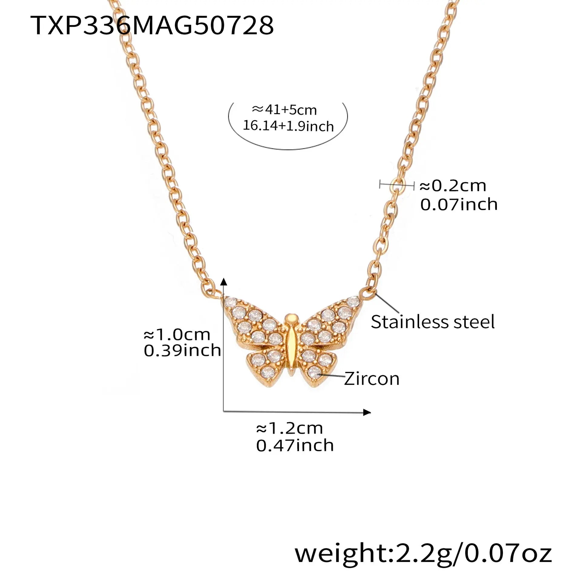 Full-diamond Butterfly Clavicle Necklace And Bracelet Raven’s Echo Hoodie