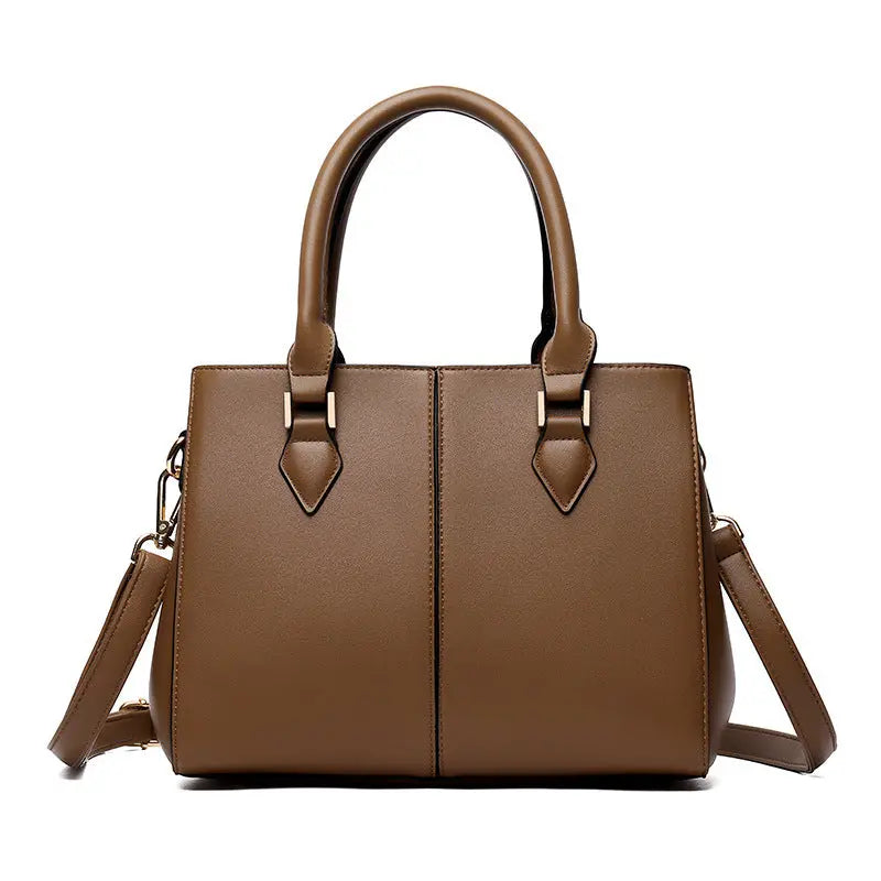 Womens Commuter Soft Leather Large-Capacity Crossbody Shoulder Bag Raven’s Echo Hoodie