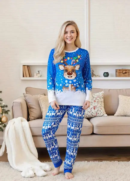 European And American-style Christmas Loungewear Plaid Red And White Raglan Long-sleeve Top And Pants Raven’s Echo Hoodie