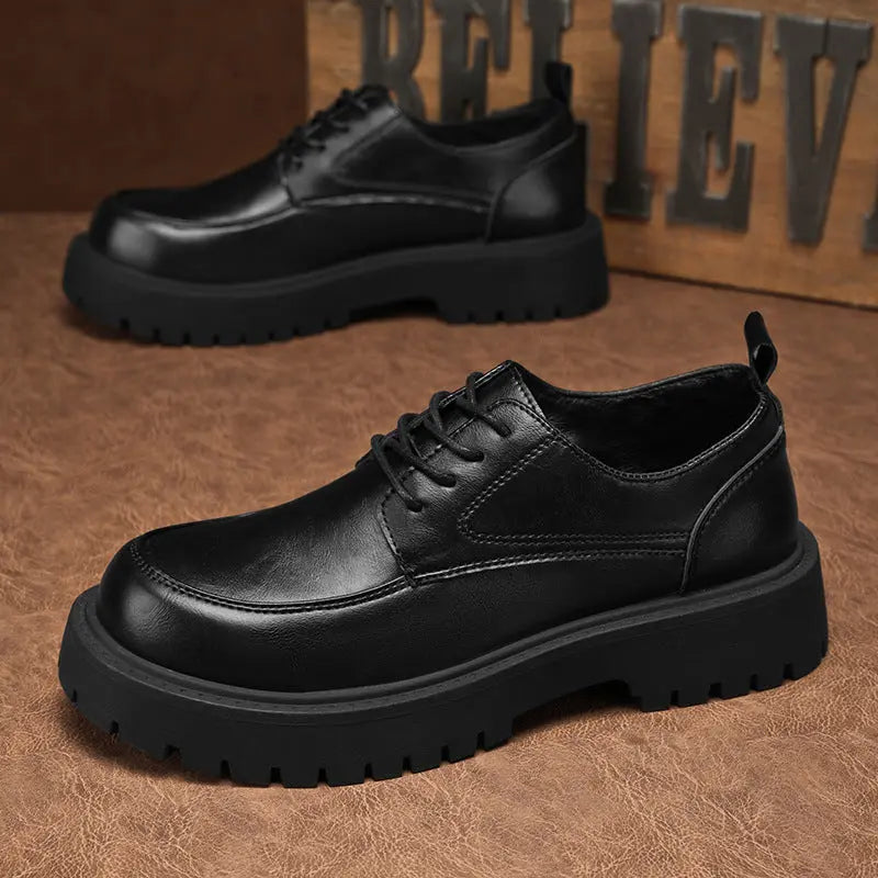Mens Business Dress Soft Leather Shoes Raven’s Echo Hoodie