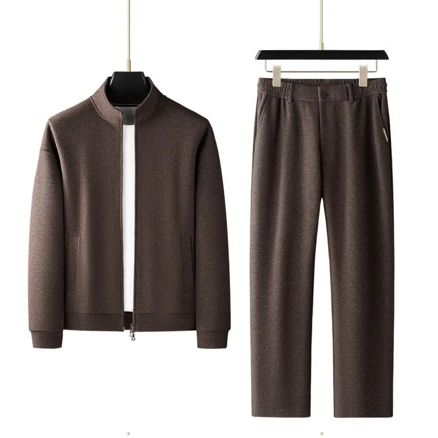 Men's Fashion Casual Stand-Collar Sweatshirt Sports Suit Raven’s Echo Hoodie