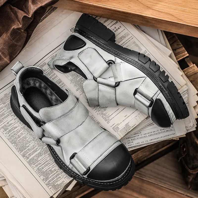 Work Boots Made From Full-grain Cowhide With A Round Toe And Low-cut Design Raven’s Echo Hoodie