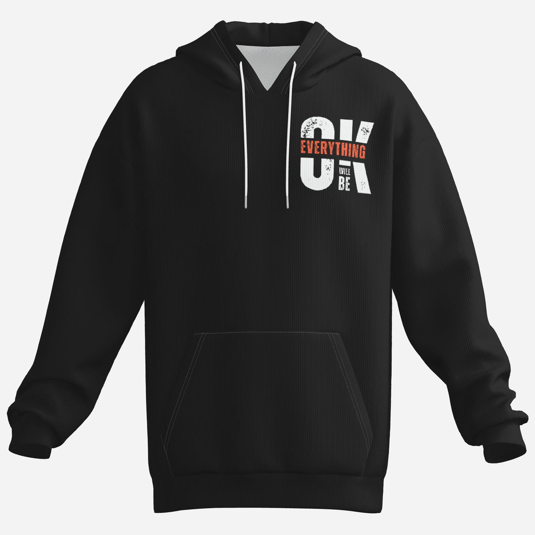 Streetwear style hoodie featuring uplifting quote