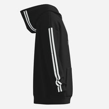 Load image into Gallery viewer, Lifestyle shot of PEACE black hoodie – soft, stylish, and made for daily adventures

