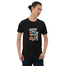 Load image into Gallery viewer, &quot;KEEP CHILLIN Black T-Shirt - Cool and Comfortable Fashion for Relaxed Days&quot;
