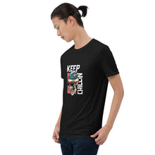 Load image into Gallery viewer, &quot;Chill Vibes Only: Explore the Style of the KEEP CHILLIN Black Tee for Men and Women&quot;
